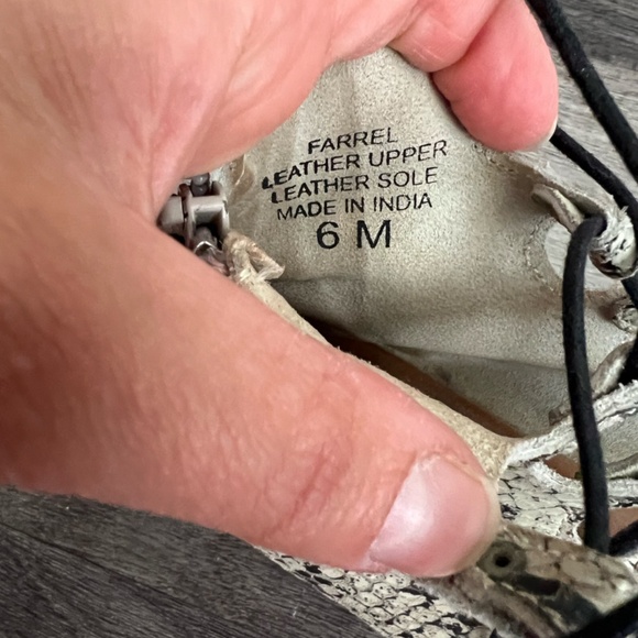 Matisse Farrel Lace Up Snake-Skin Flat - Picture 5 of 5